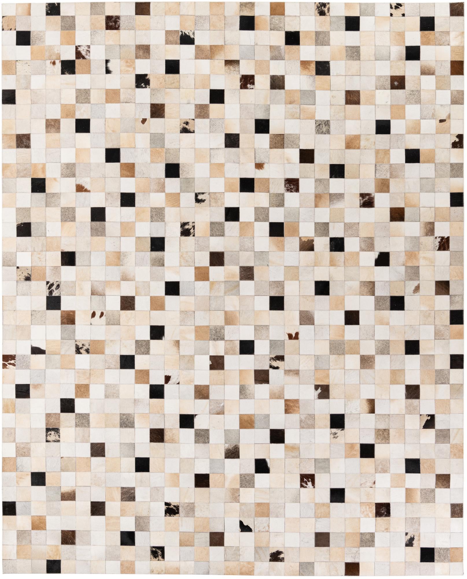 7' 11 x 9' 10 Cowhide Stocks Rug