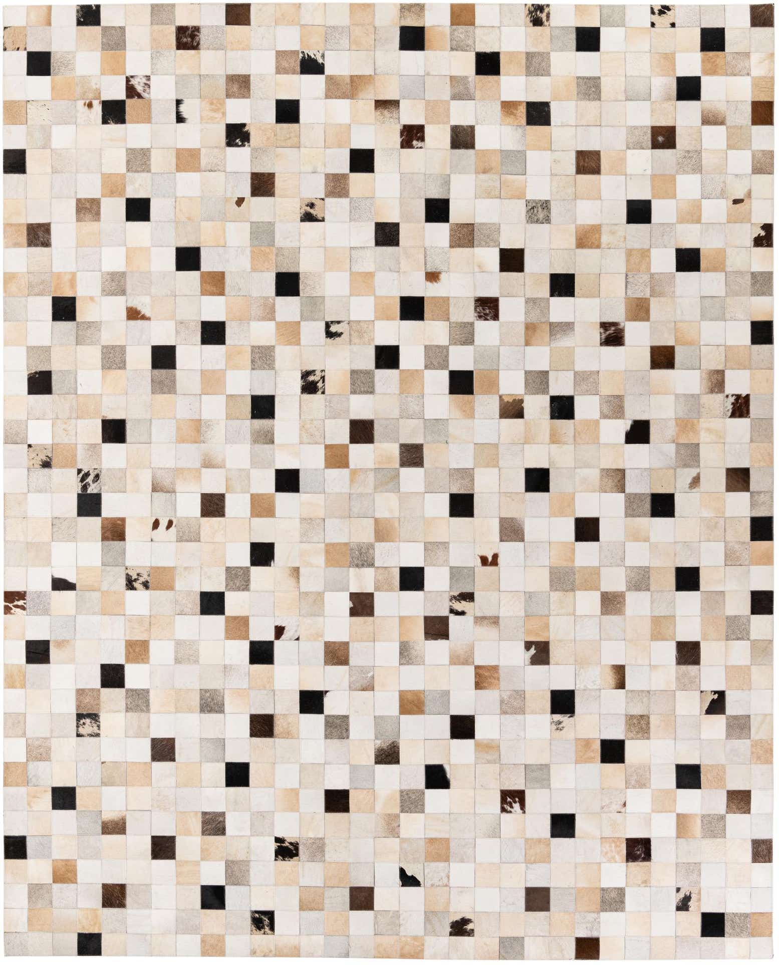 7' 11 x 9' 10 Cowhide Stocks Rug