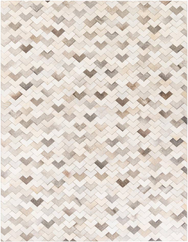 Detail image of 6' x 9' Cowhide Stocks Rug
