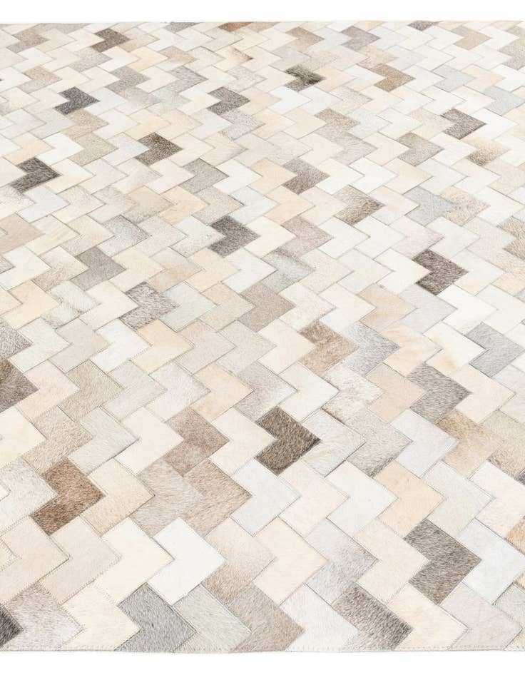 Detail image of 6' x 9' Cowhide Stocks Rug