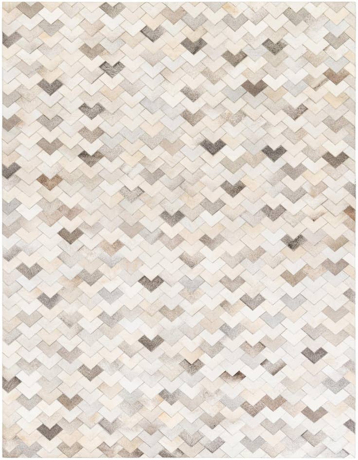 Detail image of 6' x 9' Cowhide Stocks Rug