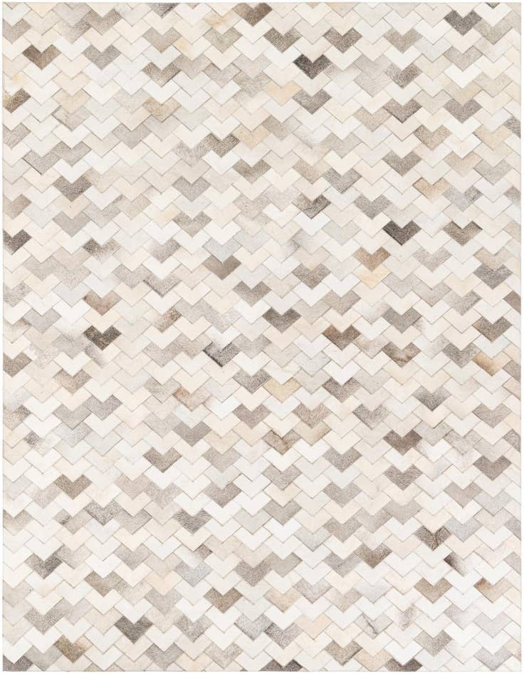 Detail image of 6' x 8' 11 Cowhide Stocks Rug