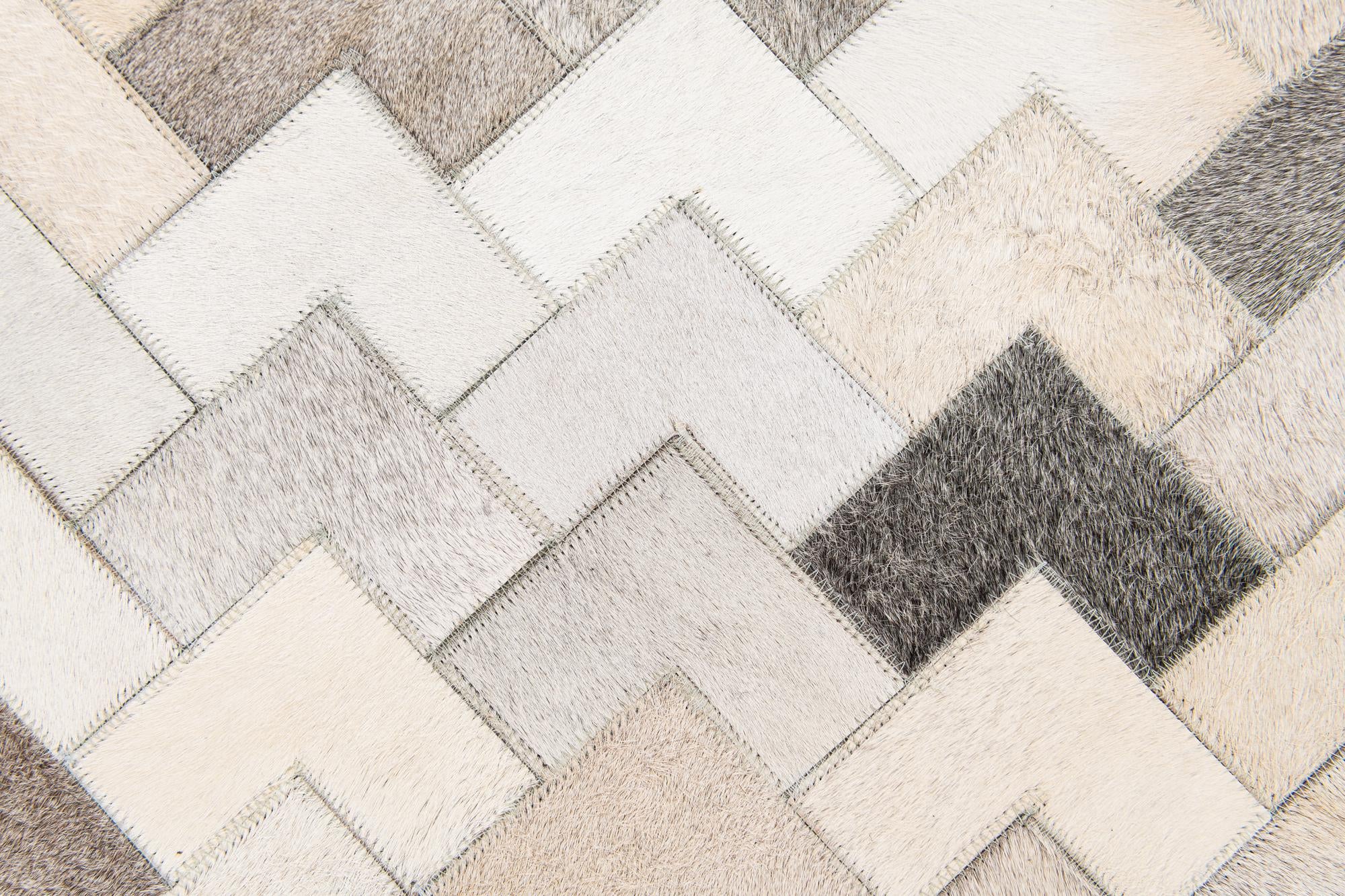 6' x 8' 11 Cowhide Stocks Rug