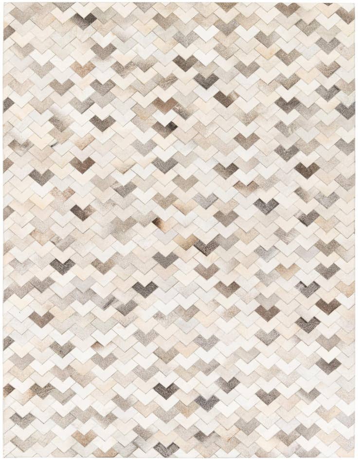 Detail image of 6' x 8' 11 Cowhide Stocks Rug