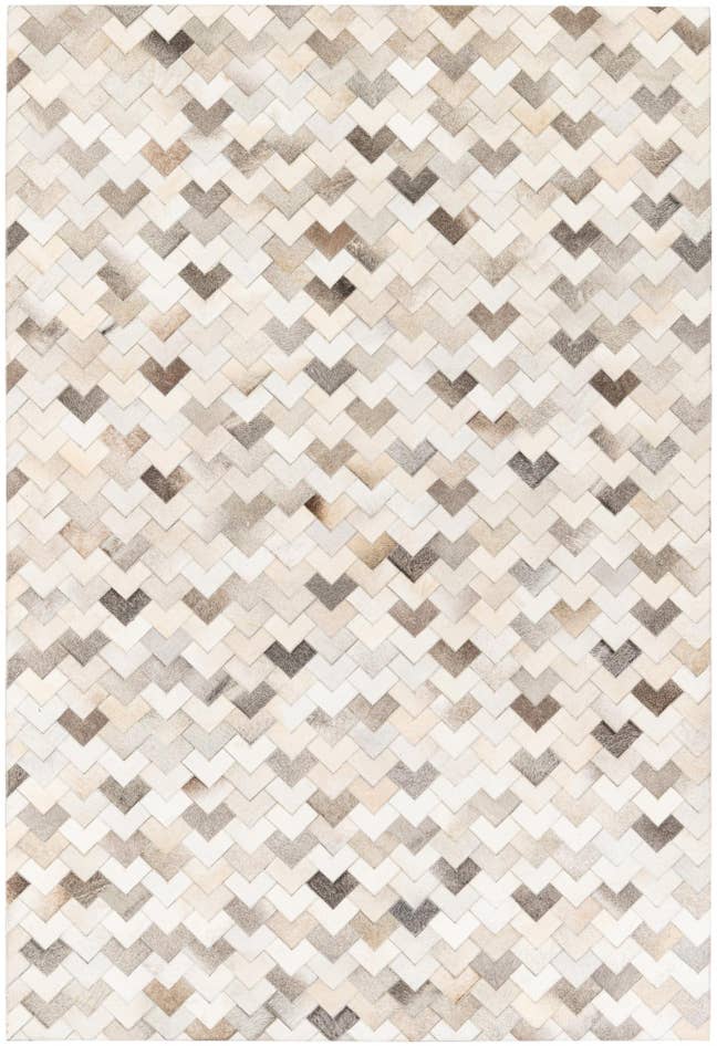 Detail image of 6' x 8' 11 Cowhide Stocks Rug
