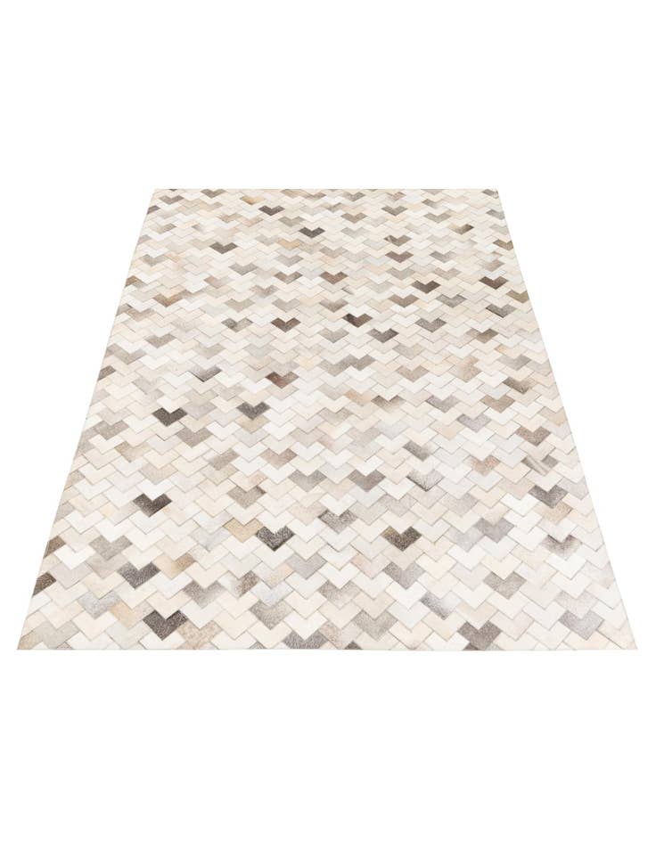 Detail image of 6' 1 x 9' Cowhide Stocks Rug