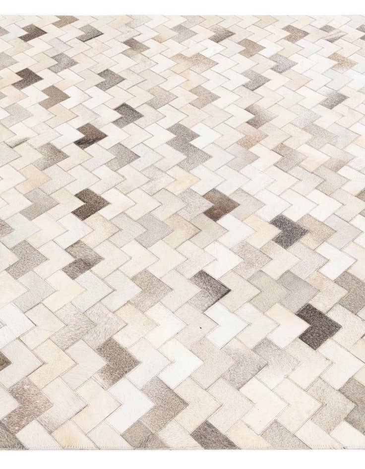 Detail image of 6' 1 x 9' Cowhide Stocks Rug