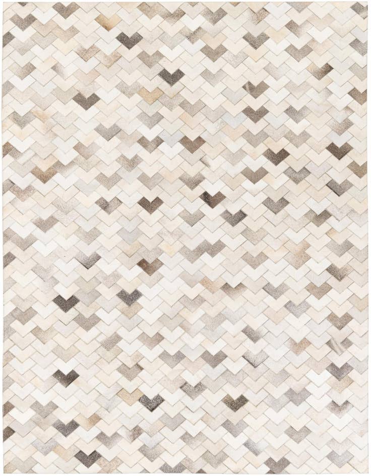 Detail image of 6' 1 x 9' Cowhide Stocks Rug