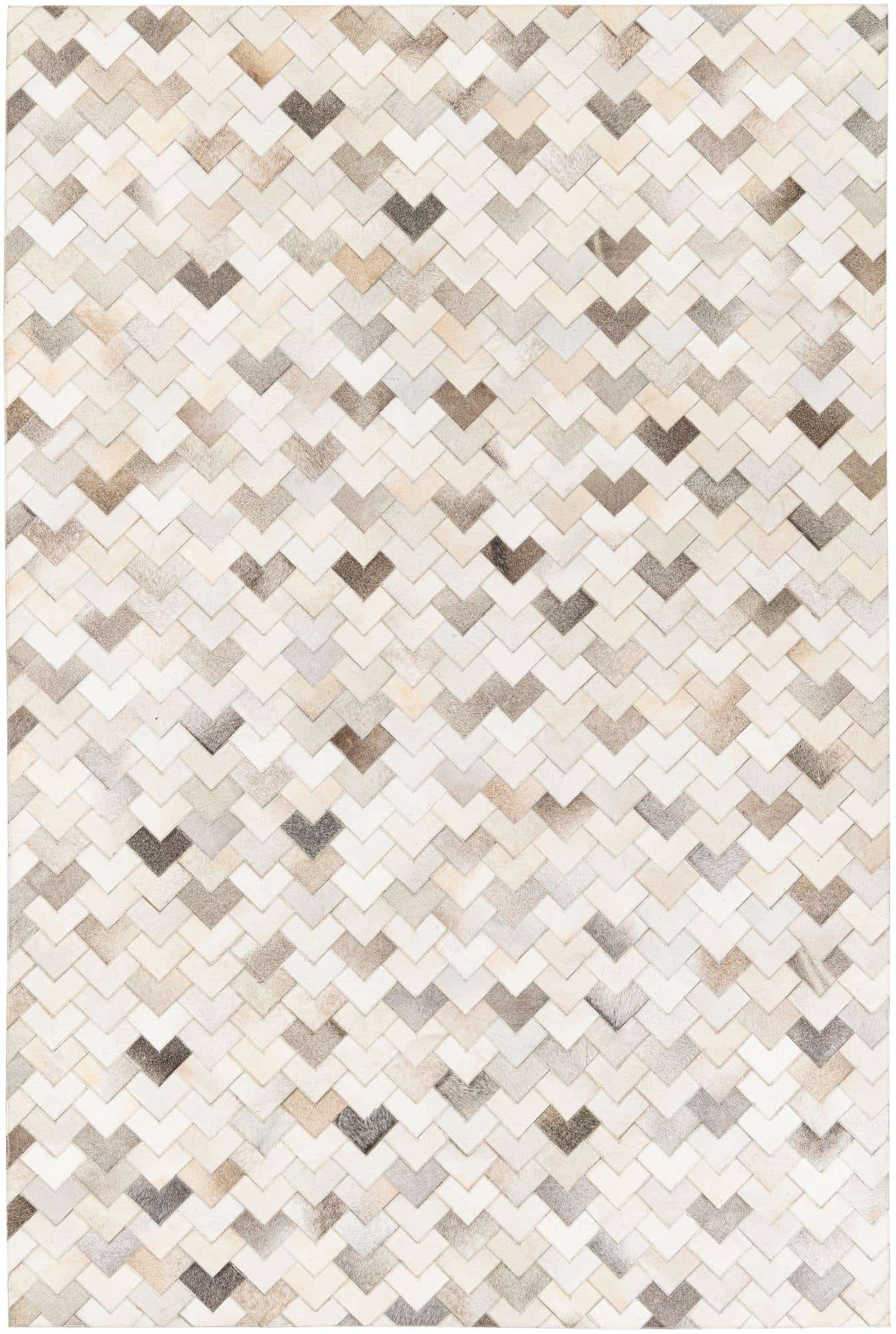 6' 1 x 9' Cowhide Stocks Rug