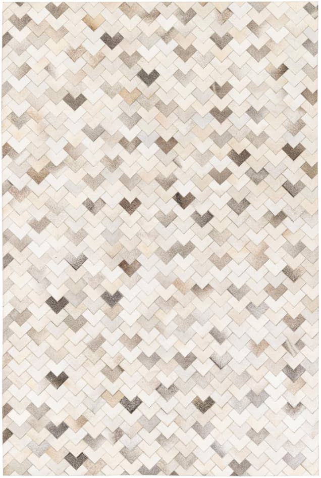 Detail image of 6' 1 x 9' Cowhide Stocks Rug