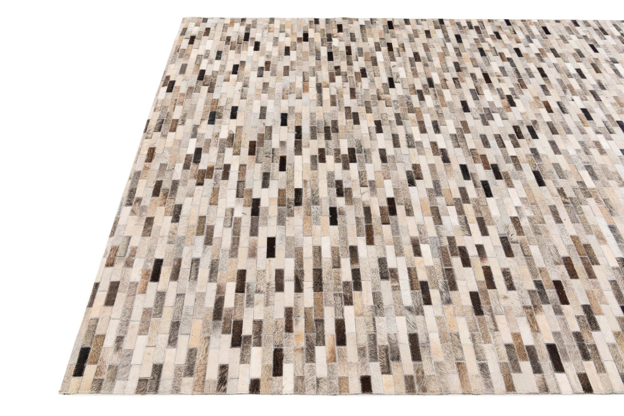 6' x 9' Cowhide Stocks Rug