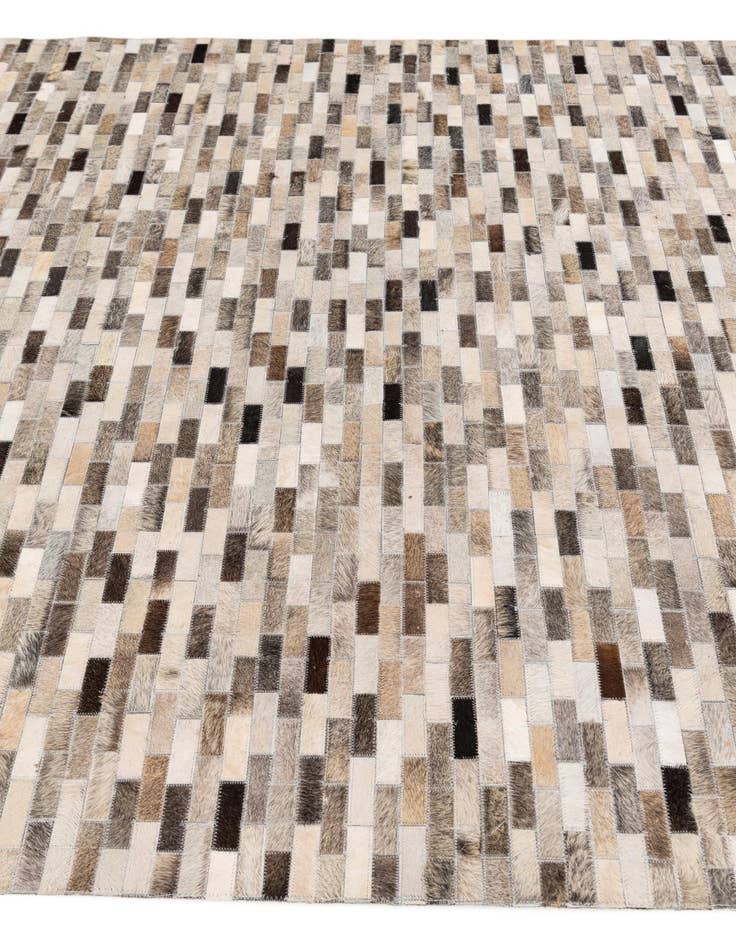 Detail image of 6' x 9' Cowhide Stocks Rug