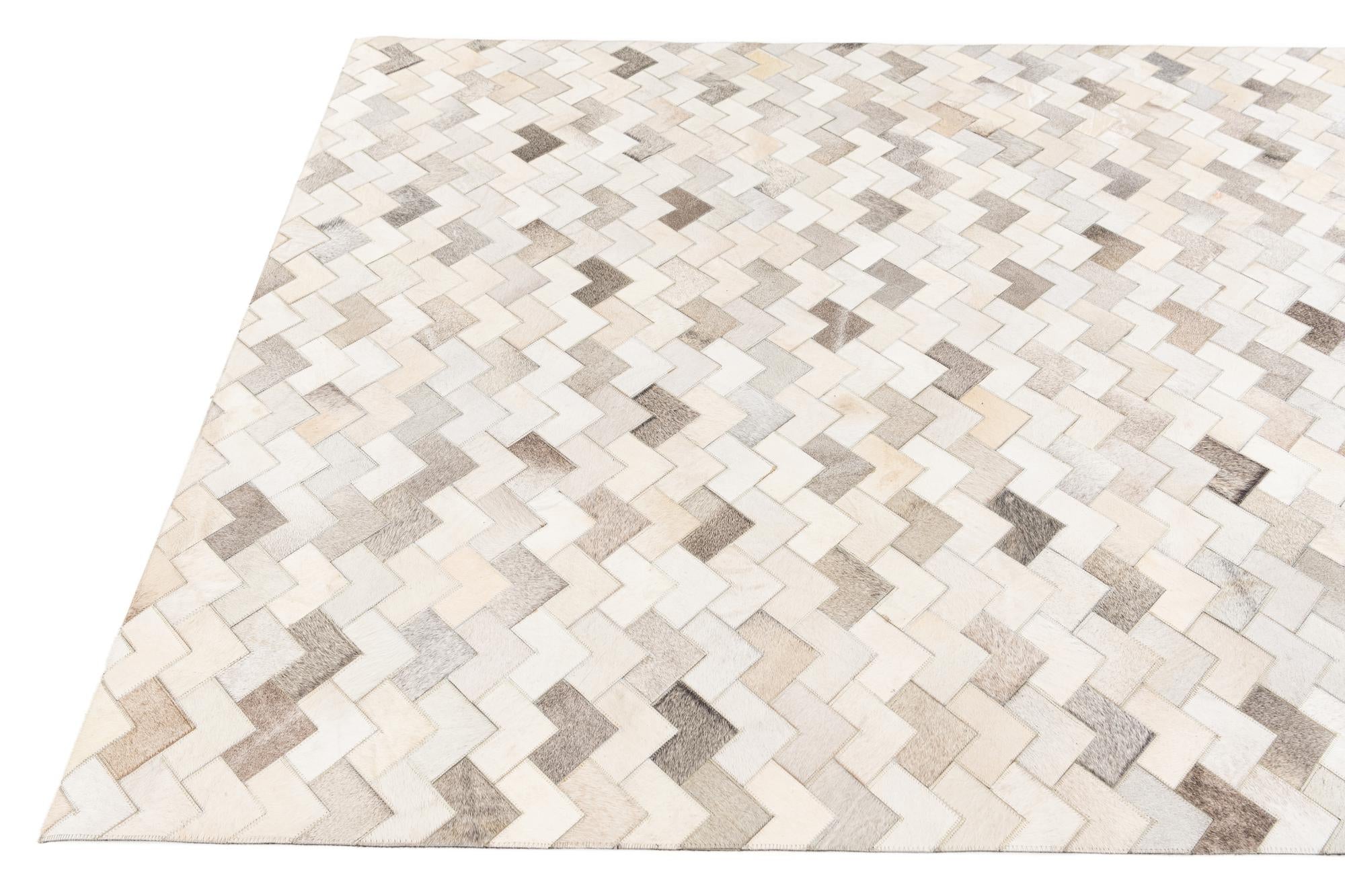 6' x 9' 1 Cowhide Stocks Rug