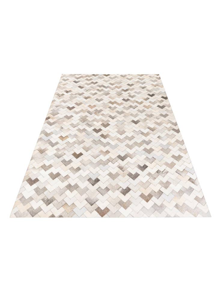 Detail image of 6' x 9' Cowhide Stocks Rug