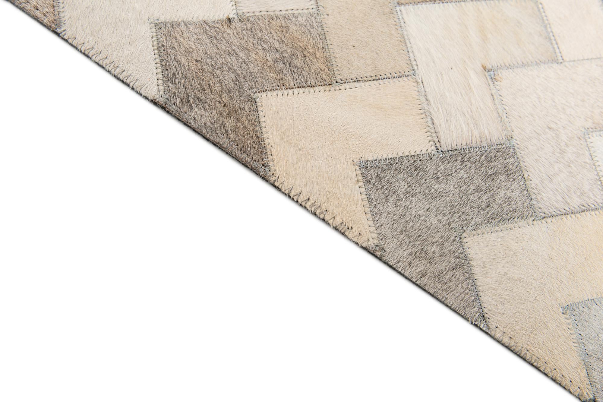 6' x 8' 11 Cowhide Stocks Rug