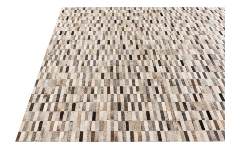 Detail image of 6' x 8' 11 Cowhide Stocks Rug