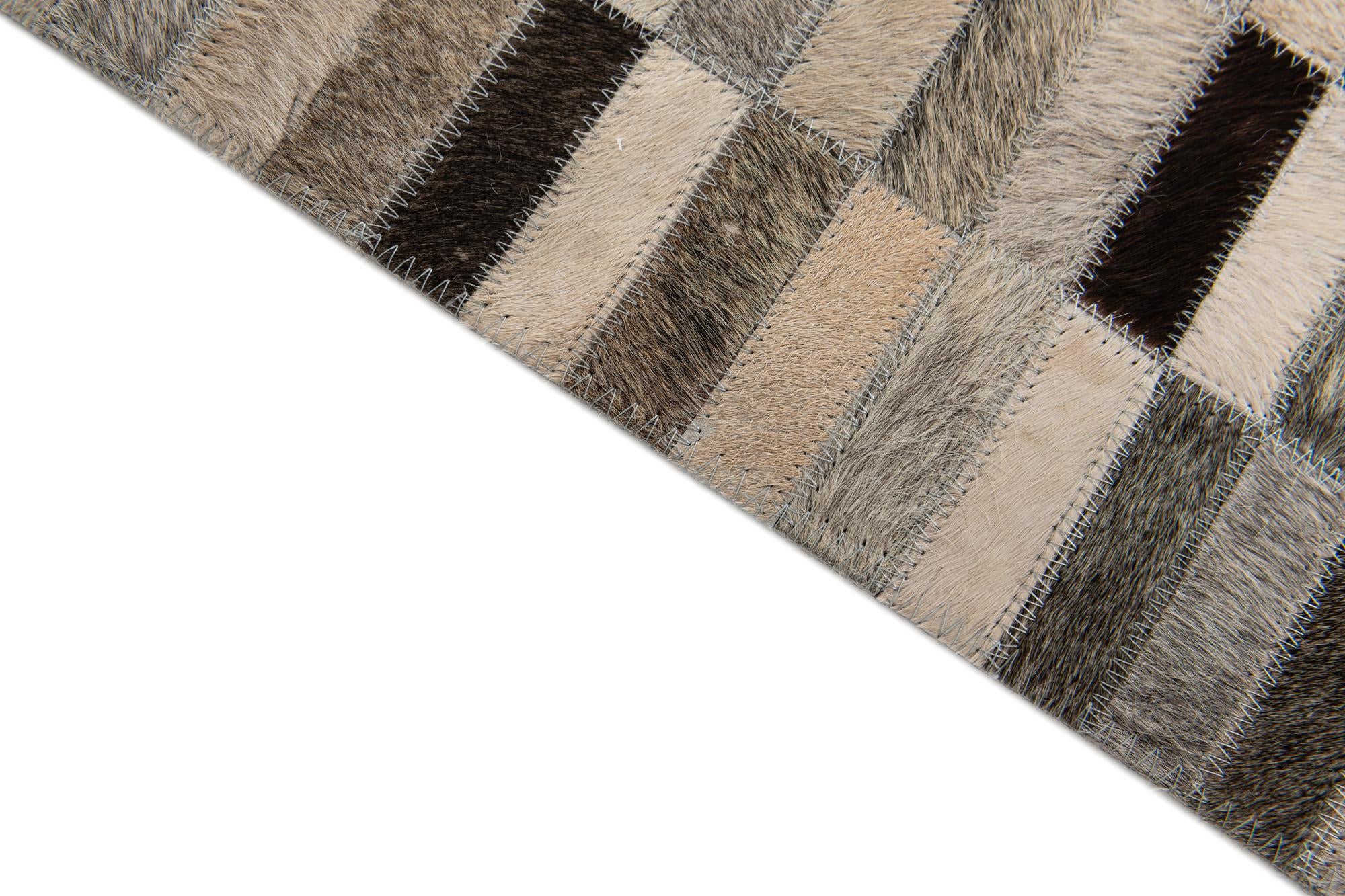 6' x 8' 11 Cowhide Stocks Rug