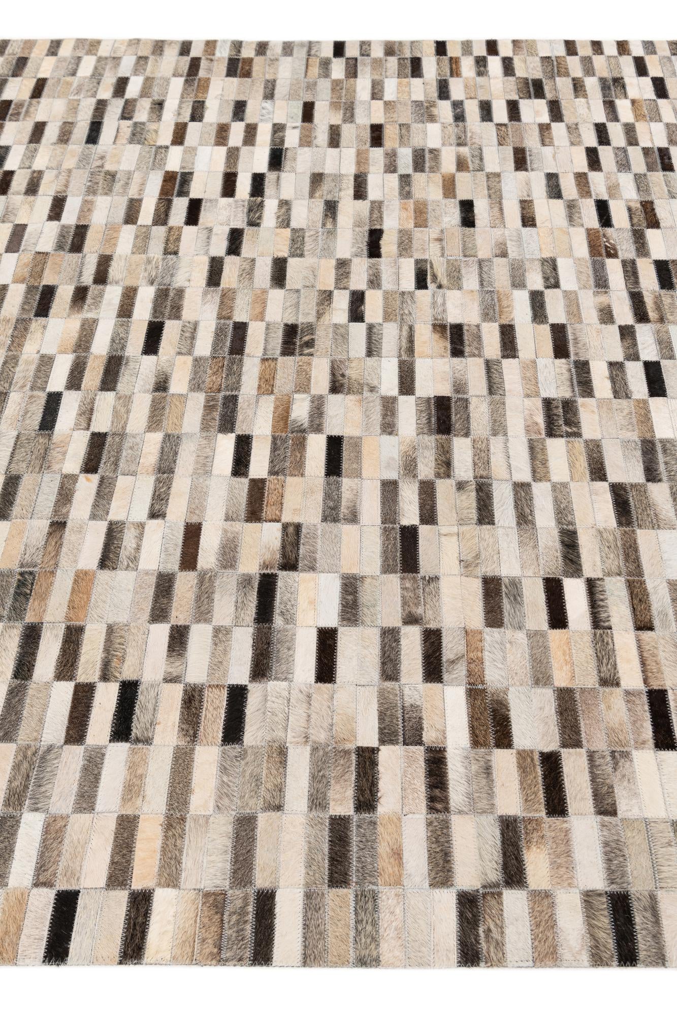 6' x 8' 11 Cowhide Stocks Rug