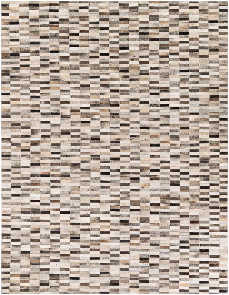 Detail image of 6' x 8' 11 Cowhide Stocks Rug