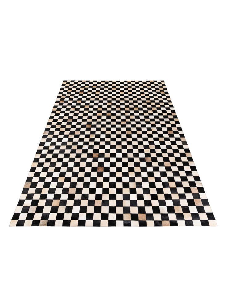 Detail image of 6' 8 x 9' 9 Cowhide Stocks Rug