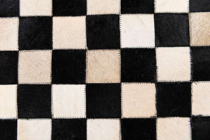 6' 8 x 9' 9 Cowhide Stocks Rug