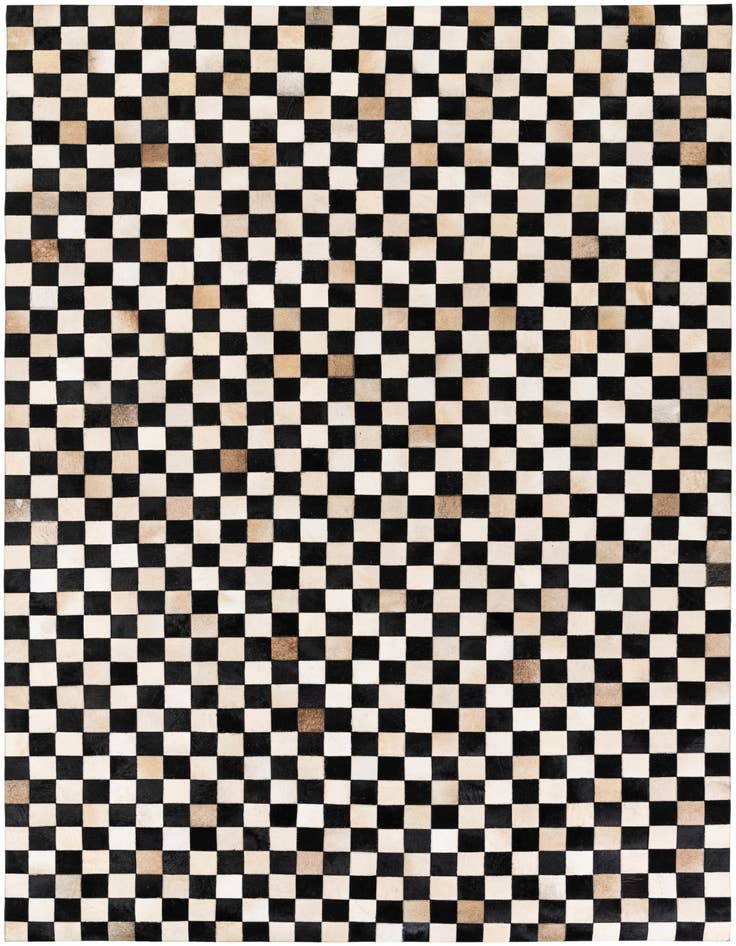 Detail image of 6' 8 x 9' 9 Cowhide Stocks Rug