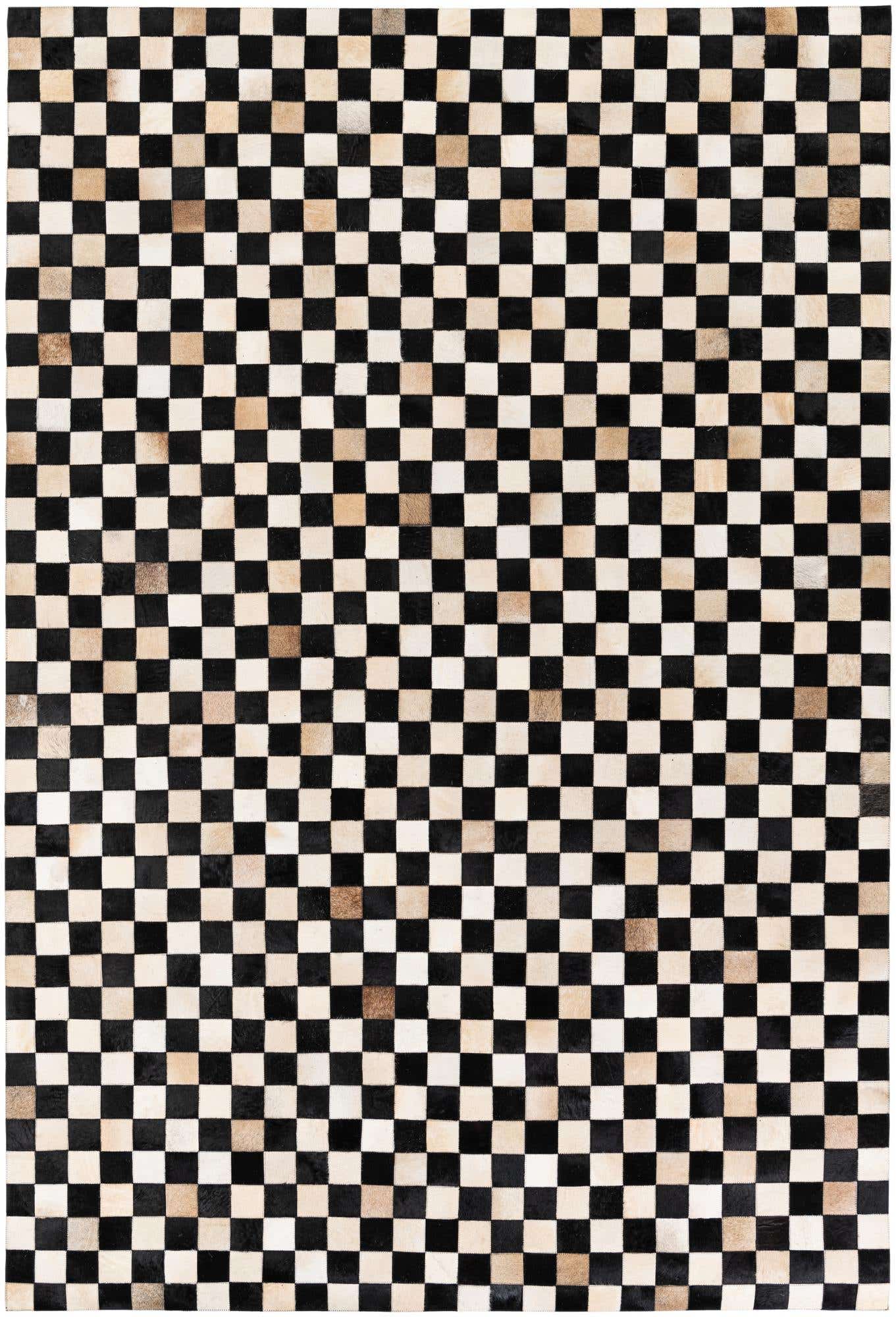 6' 8 x 9' 9 Cowhide Stocks Rug
