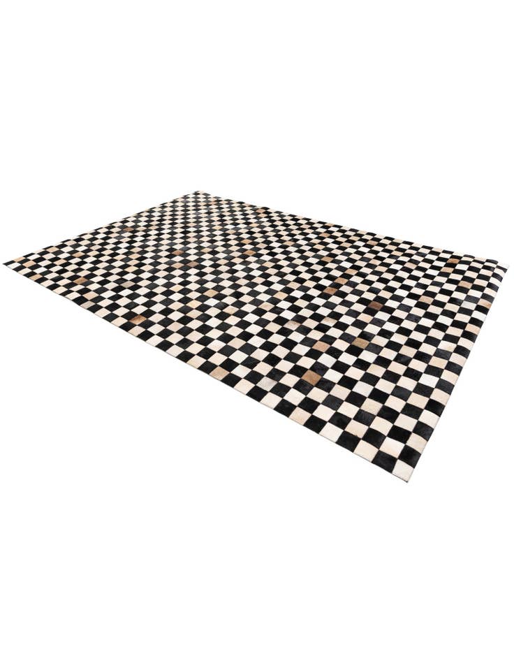 Detail image of 6' 8 x 9' 9 Cowhide Stocks Rug