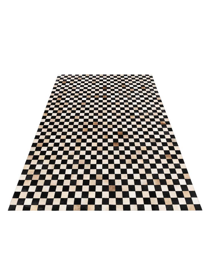 Detail image of 6' 8 x 9' 9 Cowhide Stocks Rug