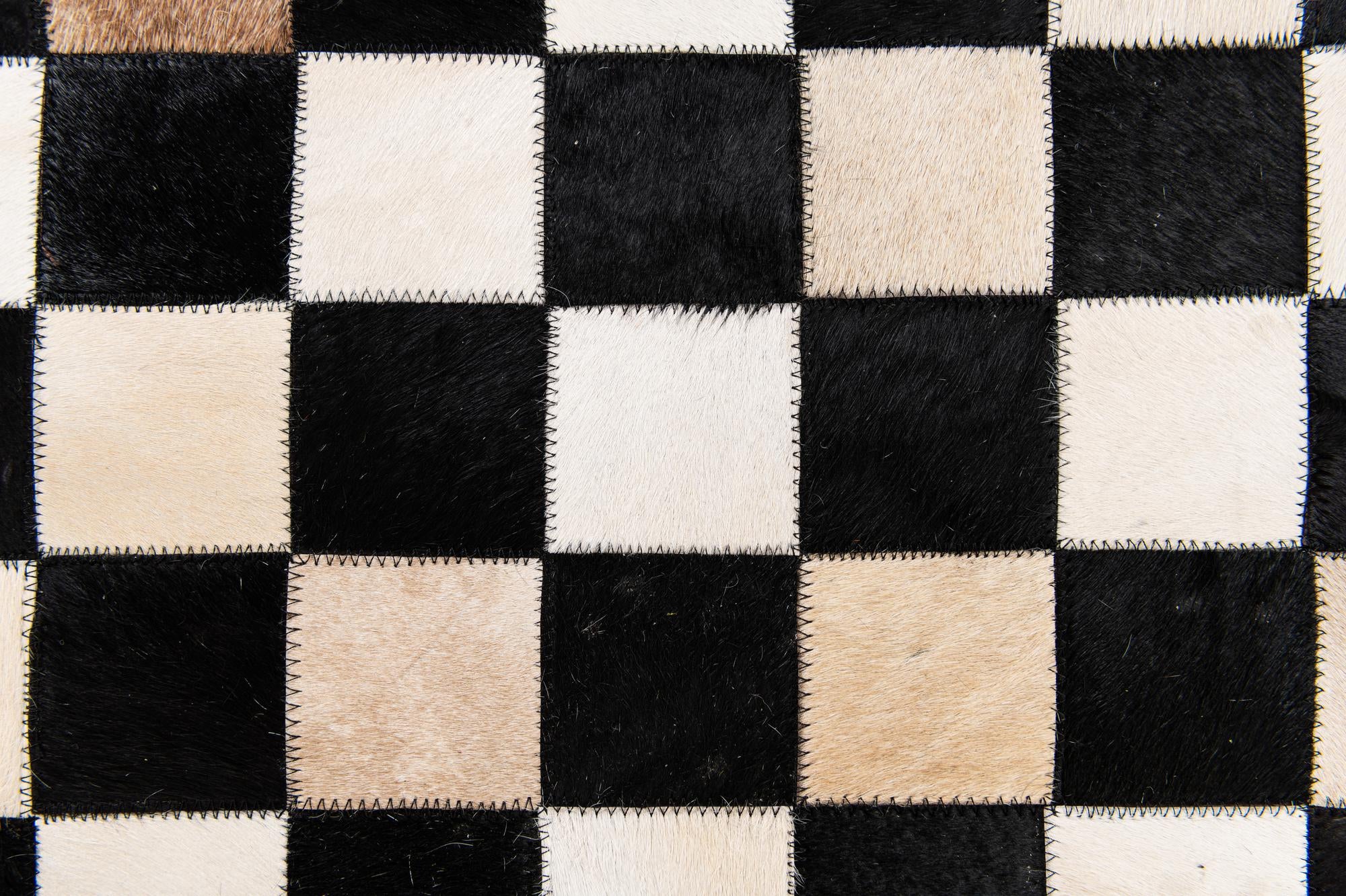 6' 8 x 9' 9 Cowhide Stocks Rug