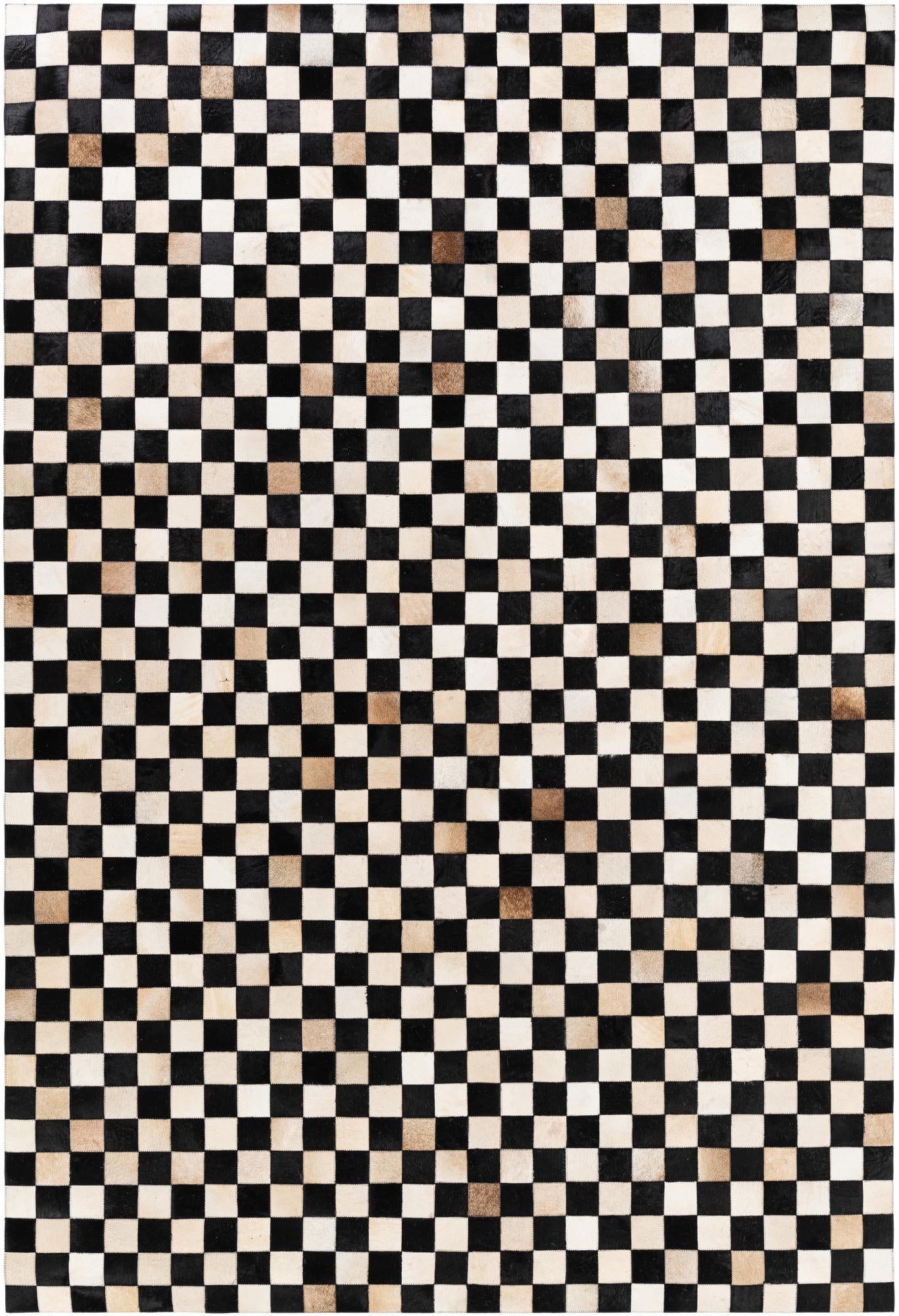 6' 8 x 9' 9 Cowhide Stocks Rug