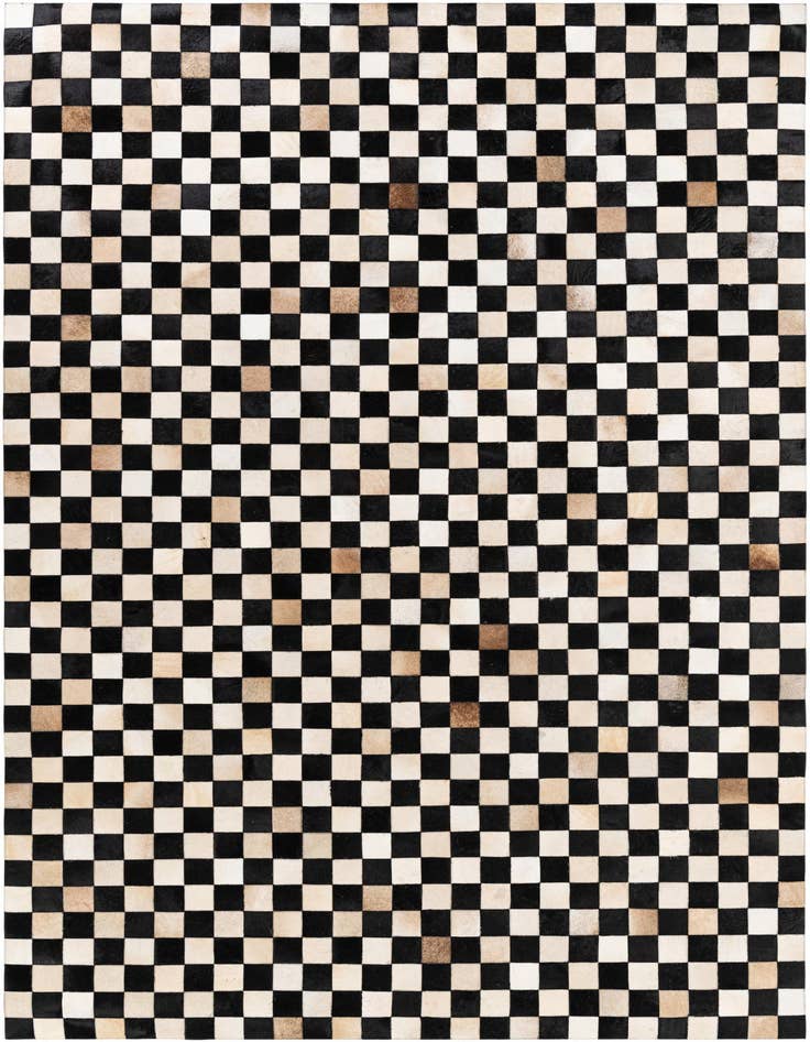 Detail image of 6' 8 x 9' 9 Cowhide Stocks Rug