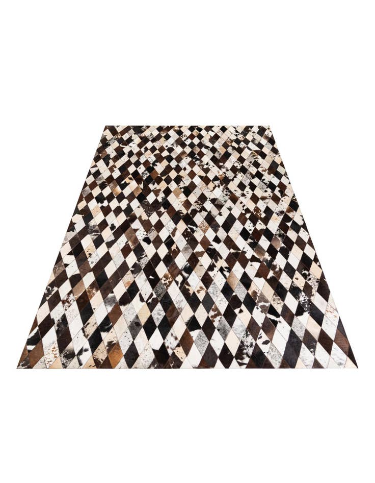 Detail image of 6' 7 x 9' 11 Cowhide Stocks Rug