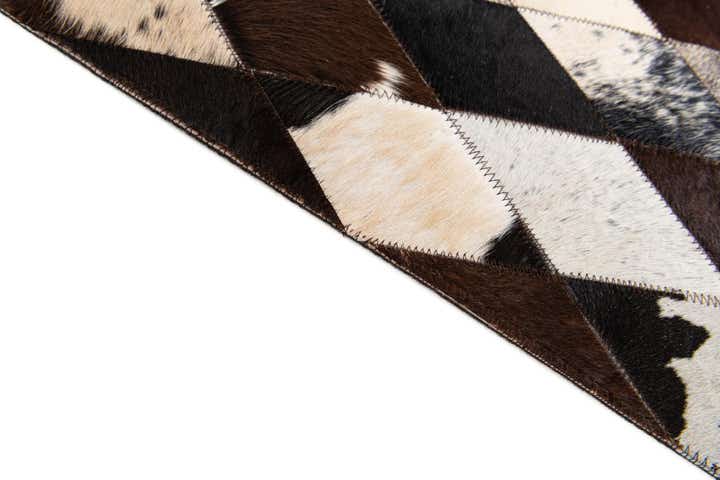 6' 7 x 9' 11 Cowhide Stocks Rug