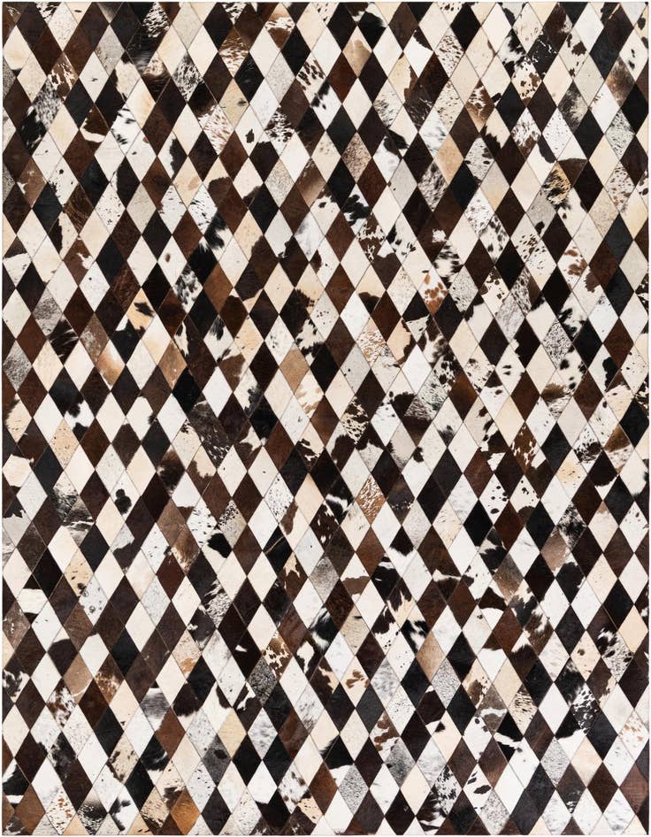 Detail image of 6' 7 x 9' 11 Cowhide Stocks Rug