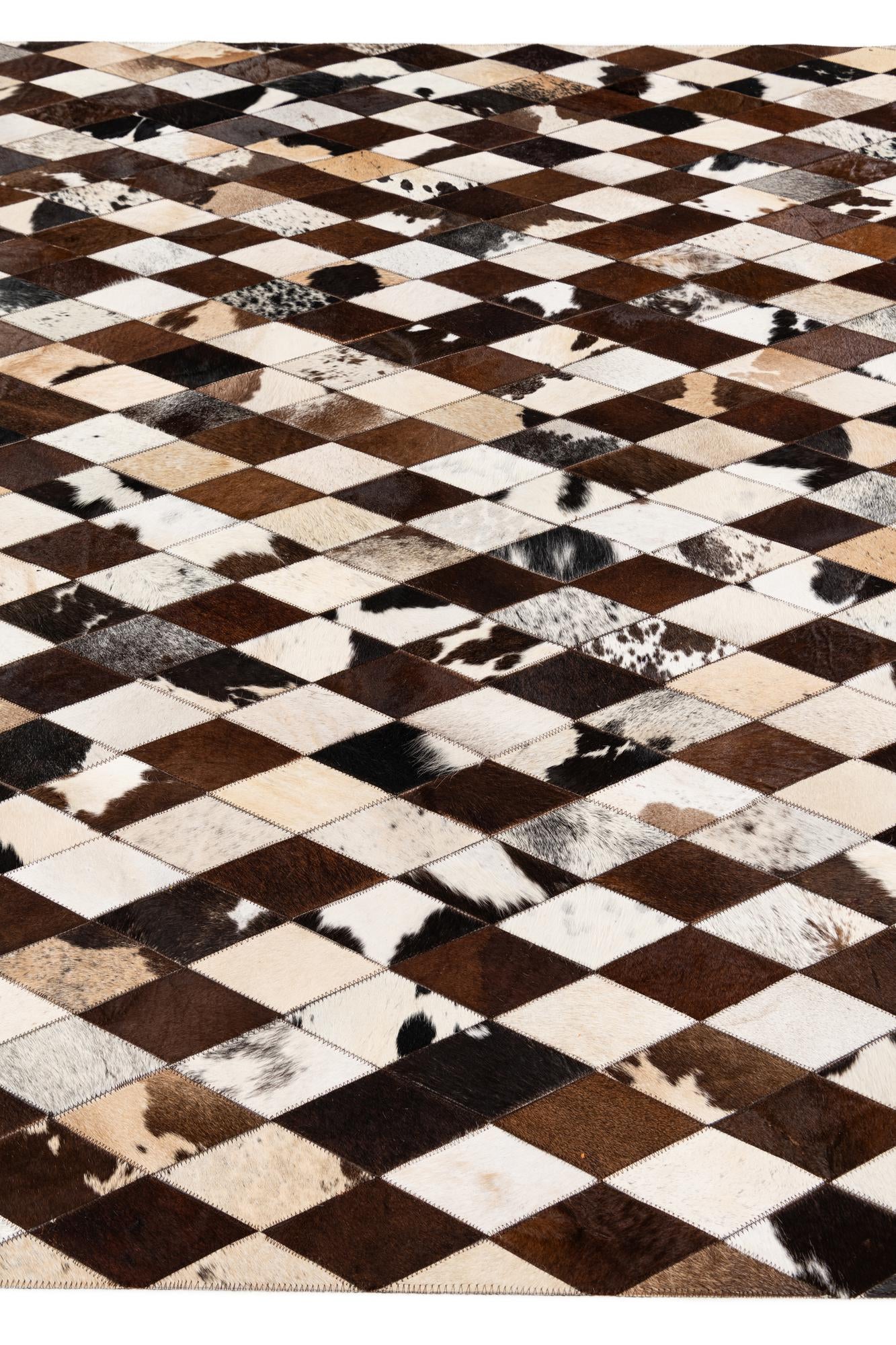 6' 7 x 9' 10 Cowhide Stocks Rug