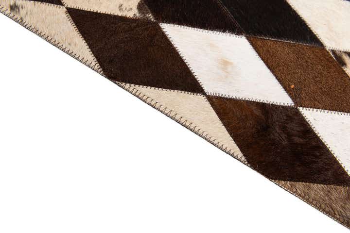 6' 7 x 9' 10 Cowhide Stocks Rug