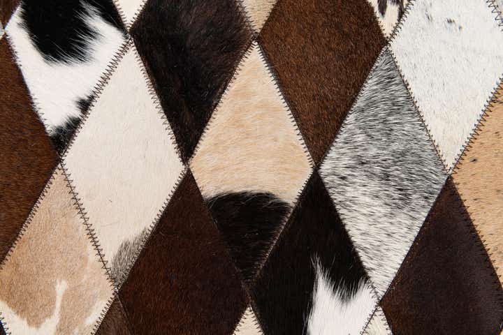 6' 7 x 9' 10 Cowhide Stocks Rug