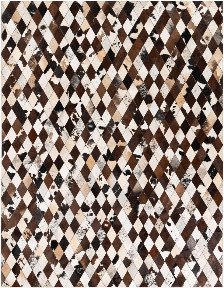 Detail image of 6' 7 x 9' 10 Cowhide Stocks Rug