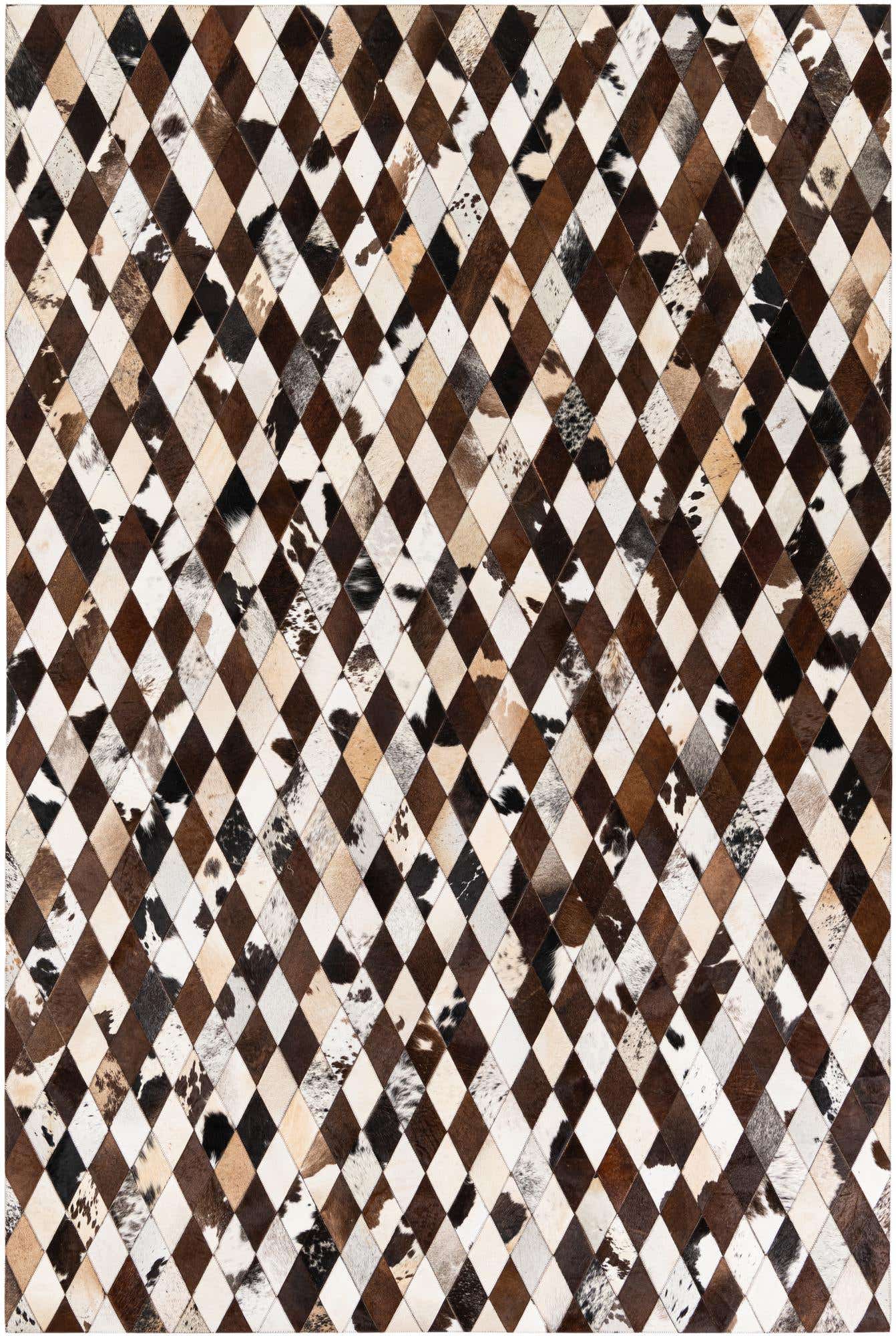 6' 7 x 9' 10 Cowhide Stocks Rug