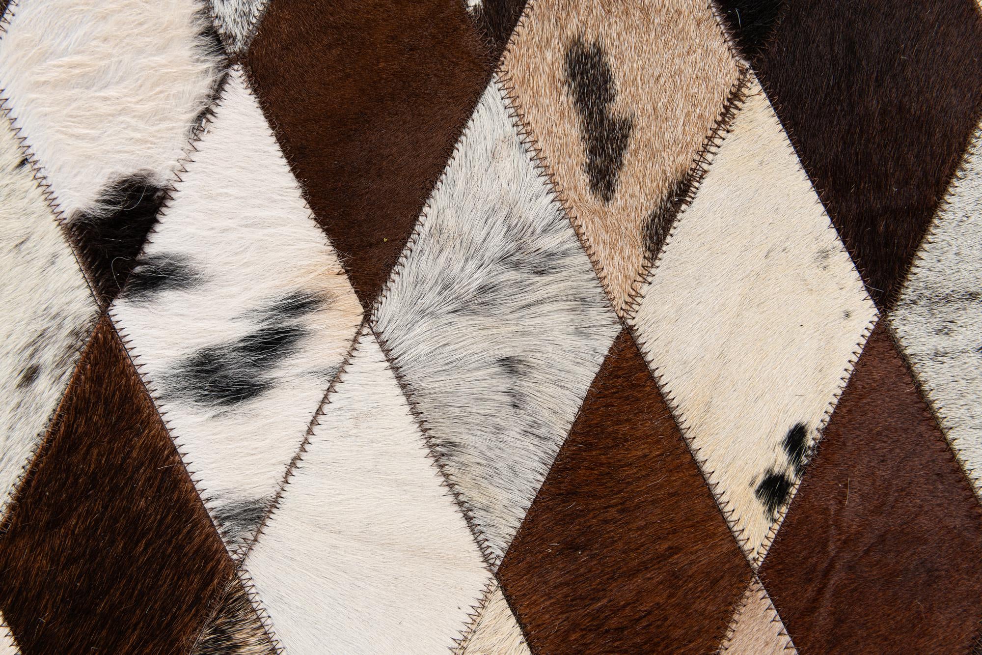 6' 7 x 9' 11 Cowhide Stocks Rug