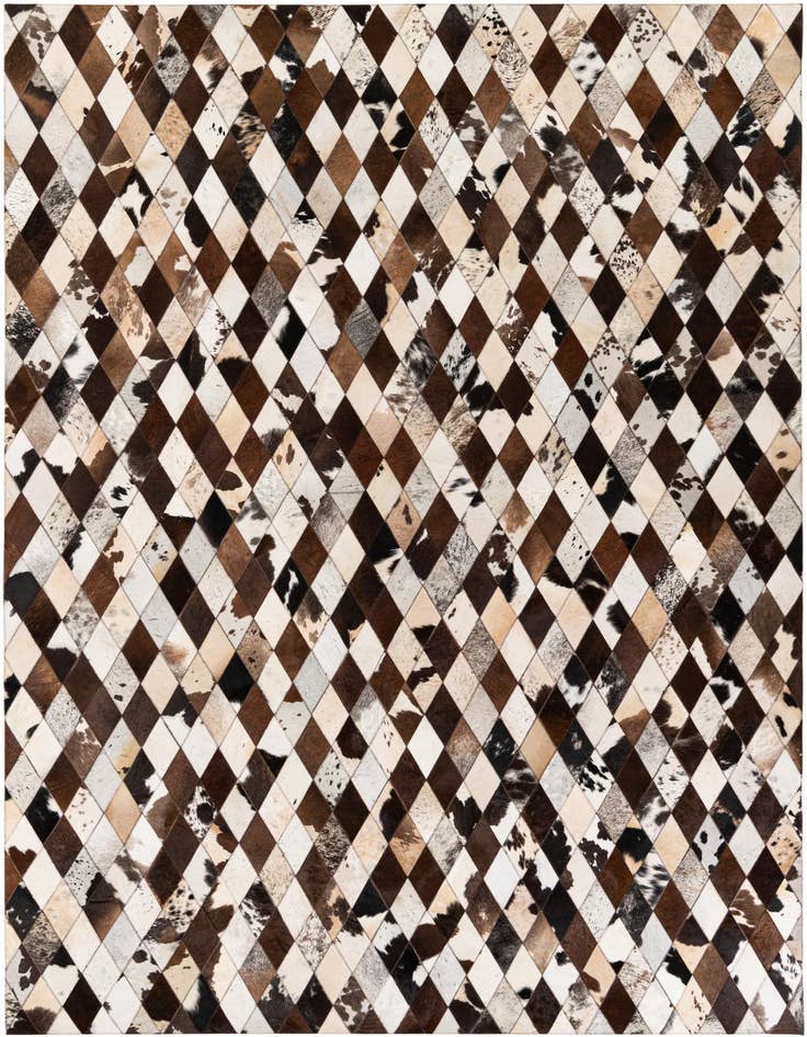 Detail image of 6' 7 x 9' 11 Cowhide Stocks Rug