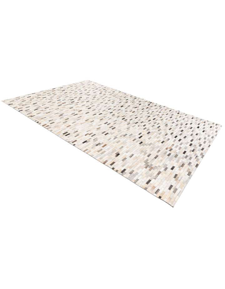 6' 7 x 10' Cowhide Stocks Rug