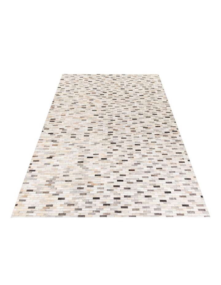 6' 7 x 10' Cowhide Stocks Rug