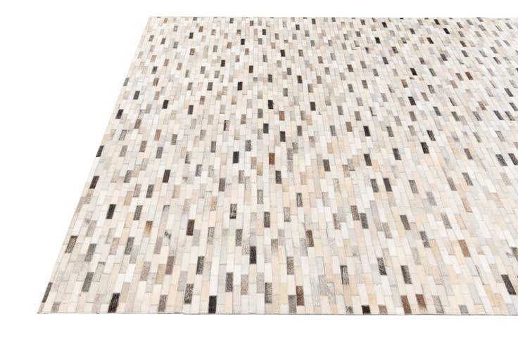 Detail image of 6' 7 x 10' Cowhide Stocks Rug