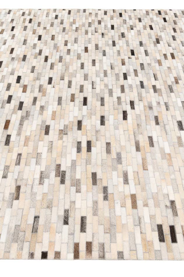 Detail image of 6' 7 x 10' Cowhide Stocks Rug