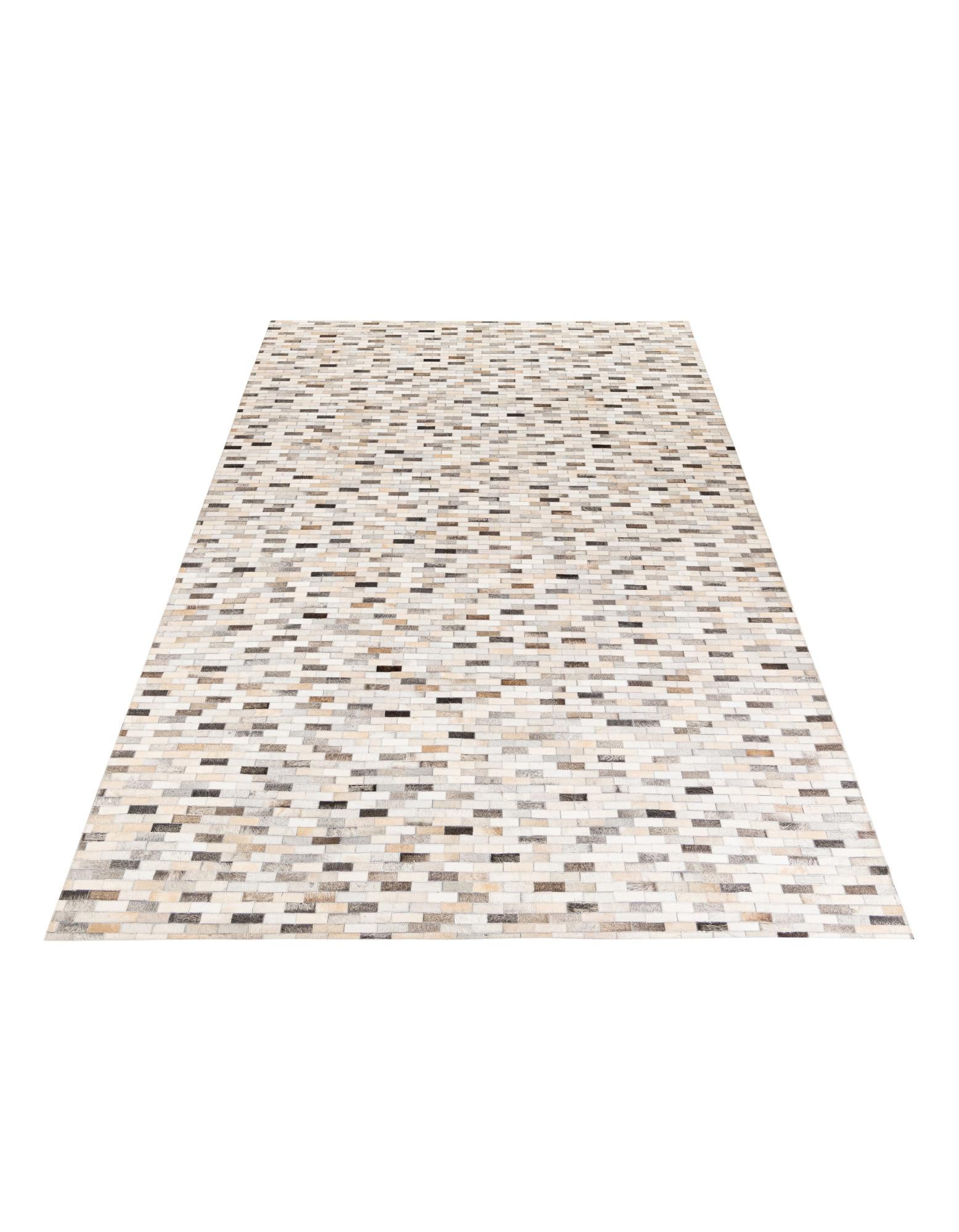 6' 8 x 10' Cowhide Stocks Rug