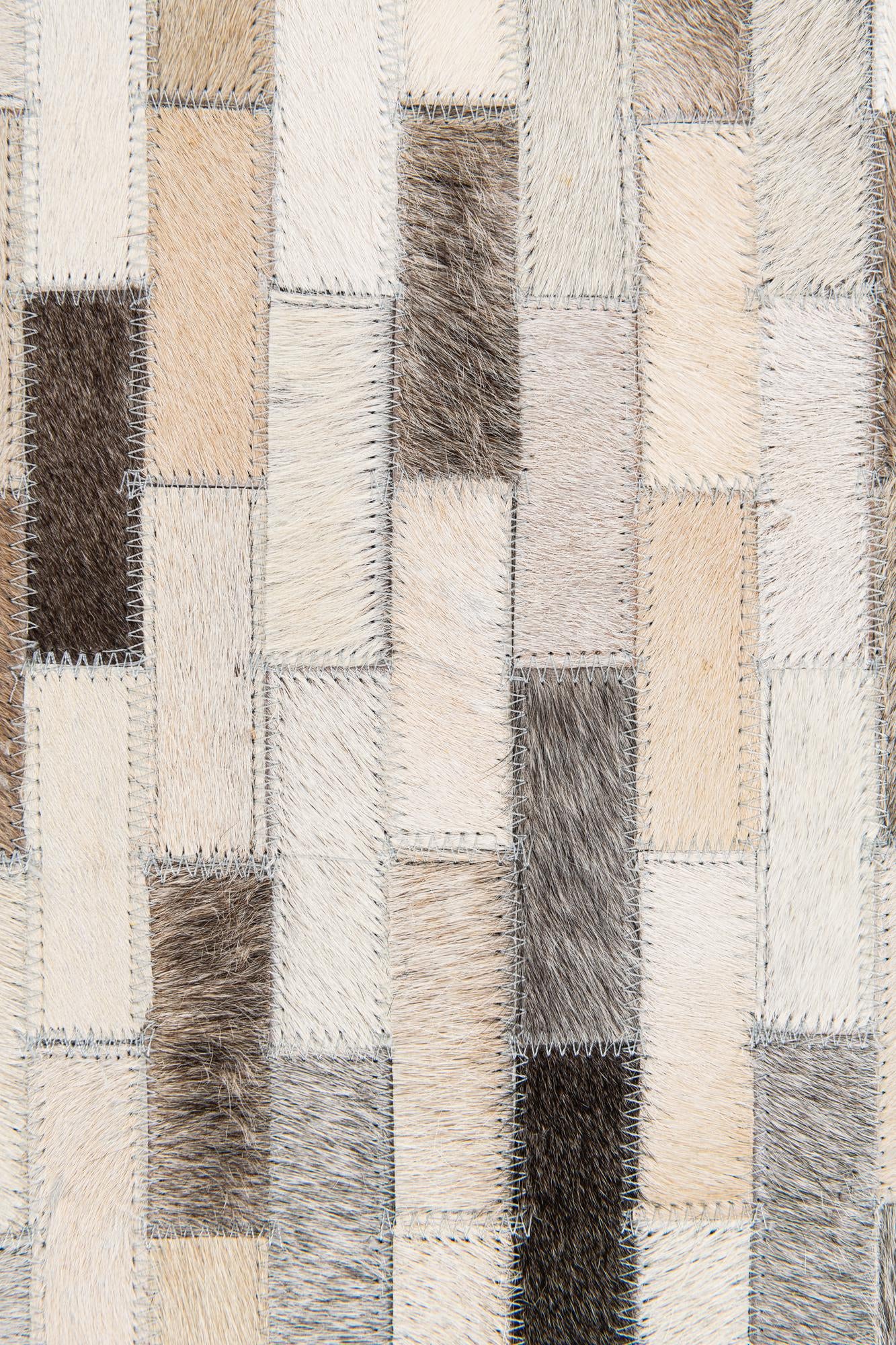 6' 8 x 10' Cowhide Stocks Rug