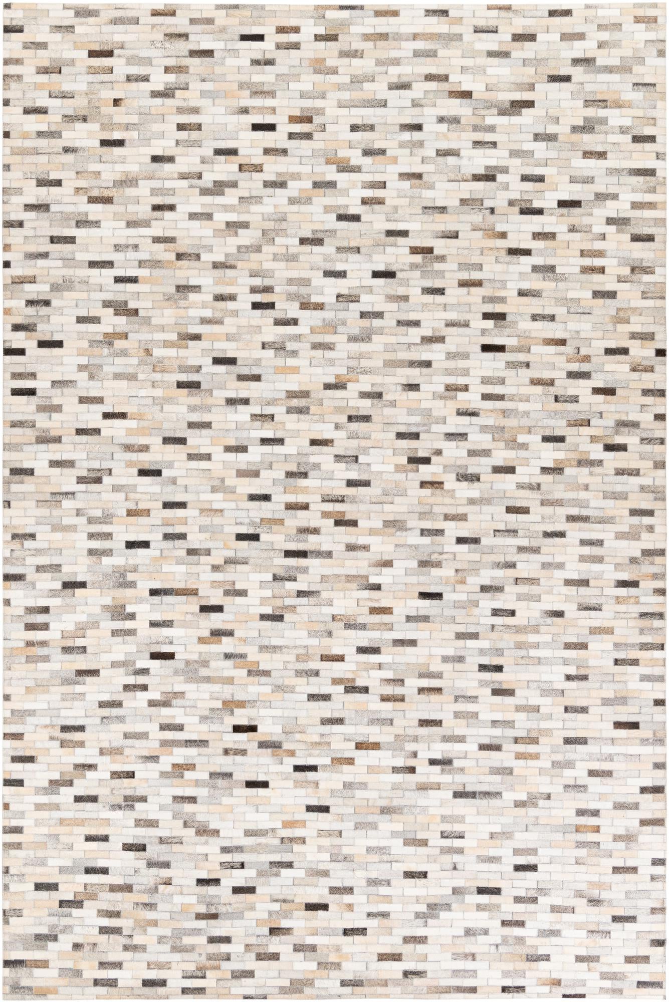 6' 8 x 10' Cowhide Stocks Rug