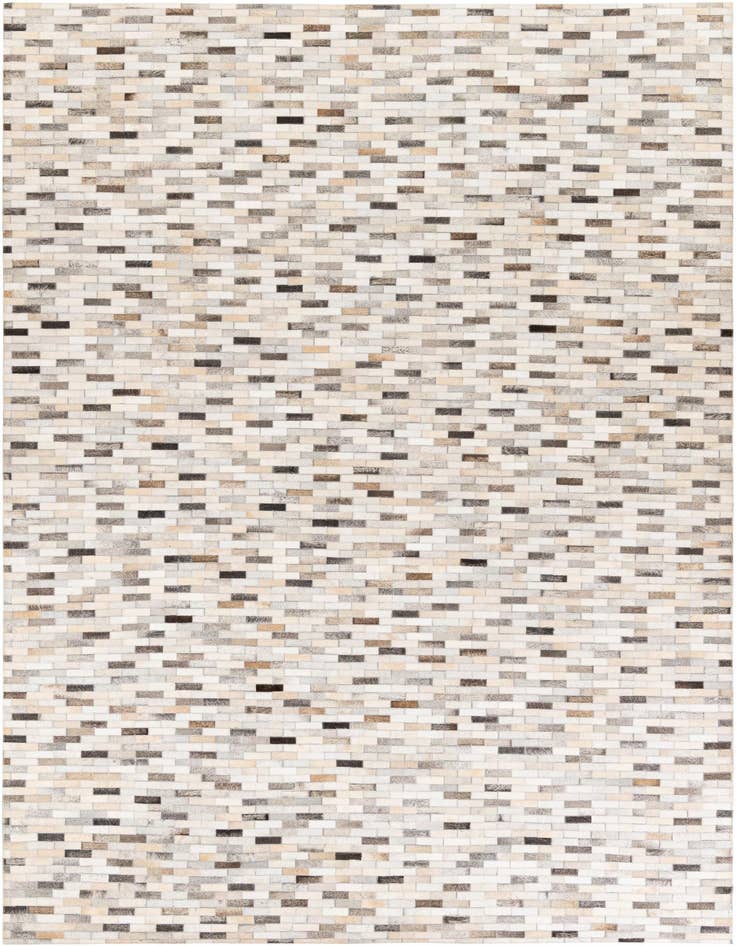 Detail image of 6' 8 x 10' Cowhide Stocks Rug